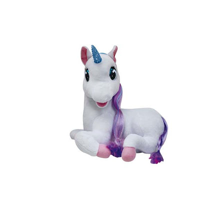 Bambolina Soft Plush 36Cm Plush Unicorn Luna With Three Fairy Tales