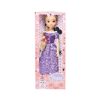 Bambolina Dolls 80Cm Fashion Doll Rapunzel in Purple Dress
