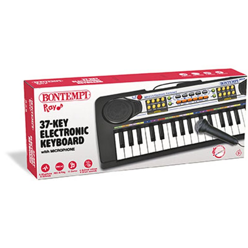 Bontempi Electronic Keyboard - 37 key with Microphone