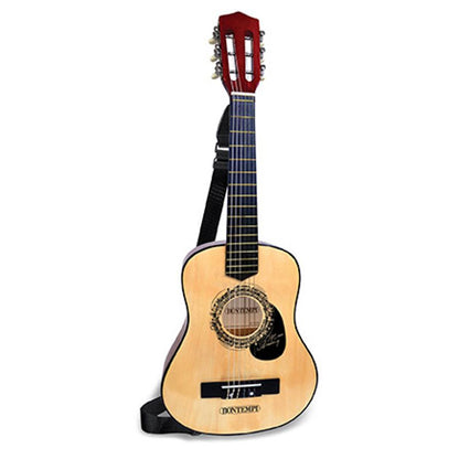 Bontempi Wooden Guitar 75cm with Shoulder Strap