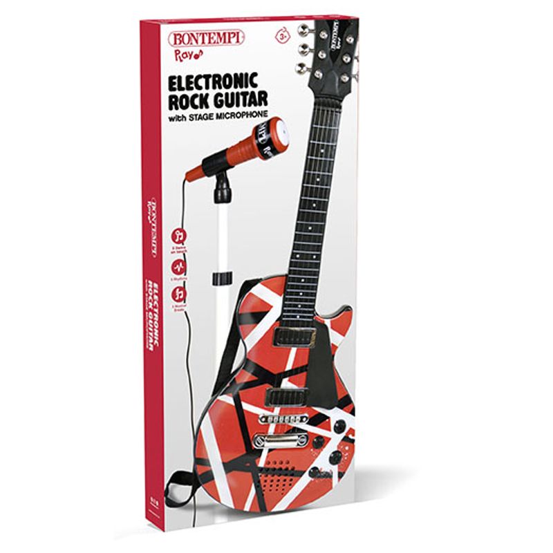 Bontempi Electronic Rock Guitar & Stand Microphone