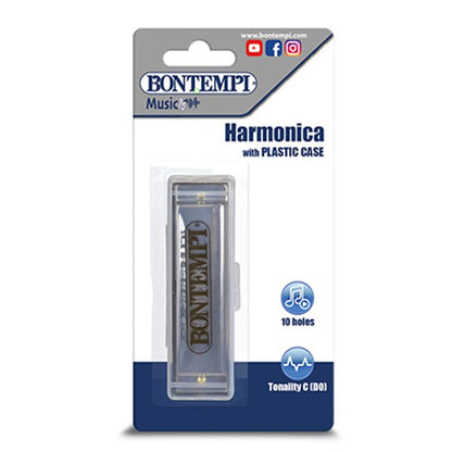 Bontempi Metal Harmonica - 10 Note with case
