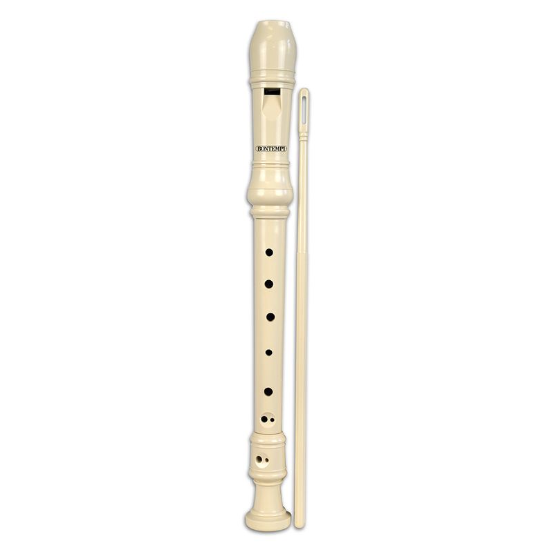 Bontempi Recorder Ivory - Baroque Fingering in Box