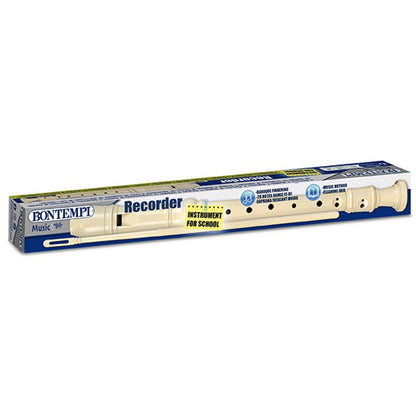Bontempi Recorder Ivory - Baroque Fingering in Box