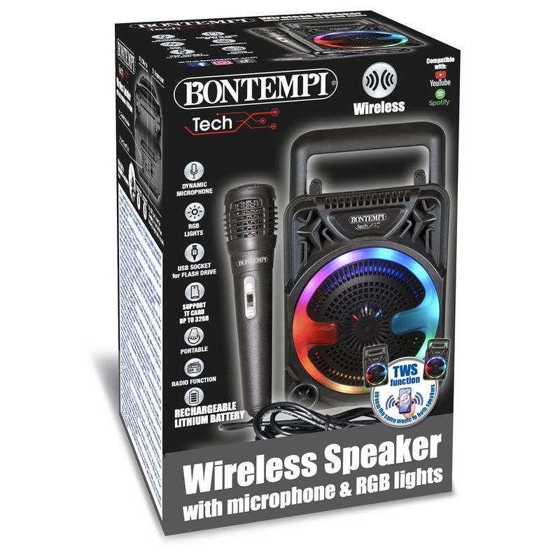 Bontempi Mini Wireless Speaker with Microphone