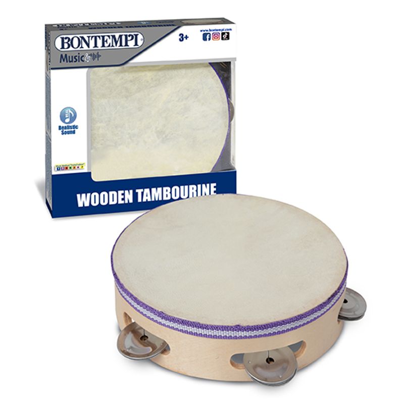 Bontempi Wooden Tambourine