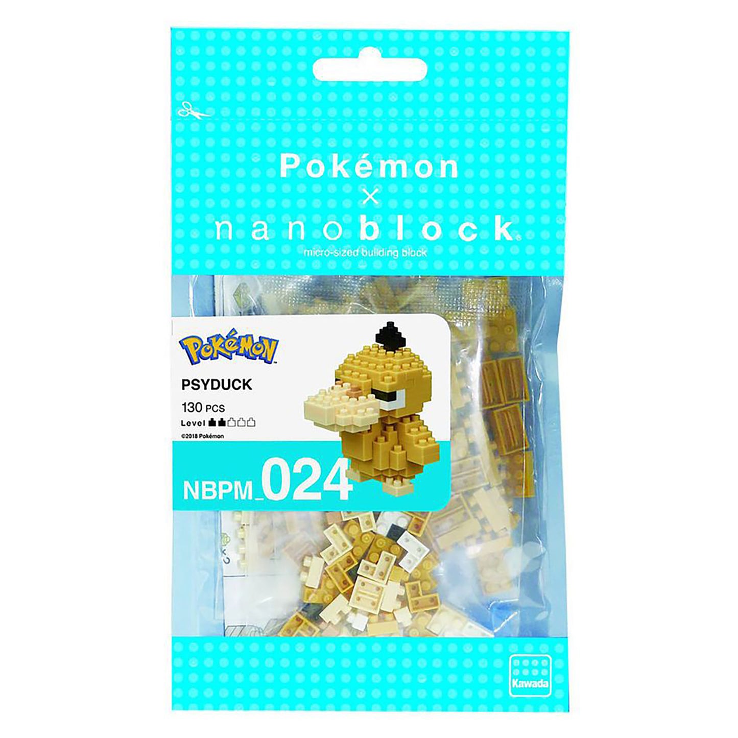 Nanoblock x Pokemon Psyduck (130 pieces)