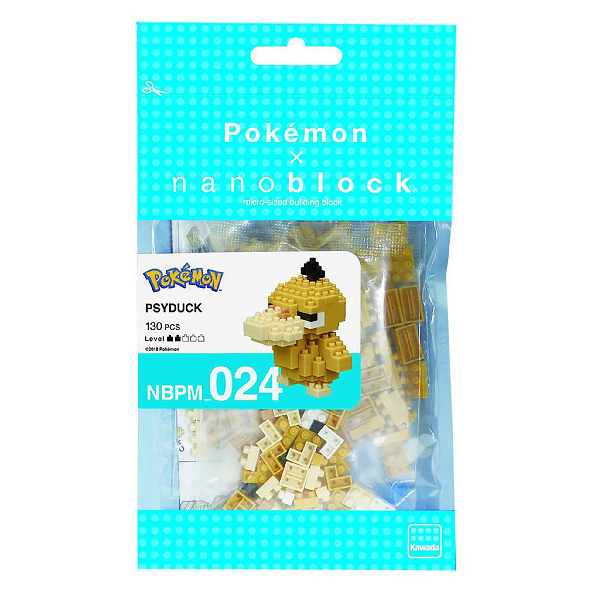 Nanoblock x Pokemon Psyduck (130 pieces)