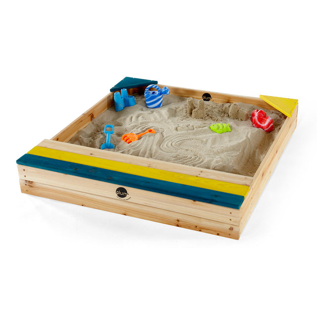 Plum Store-It Wooden Sand Pit (Natural)