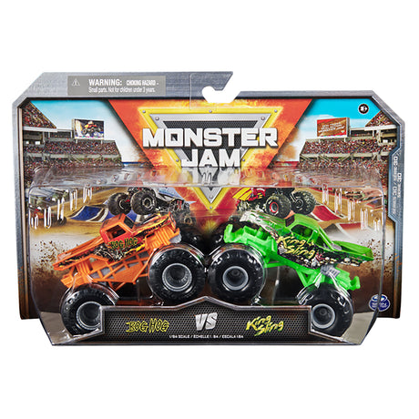 Monster Jam 1:64 Die Cast 2-Pack Bog Hog Vs King Sling