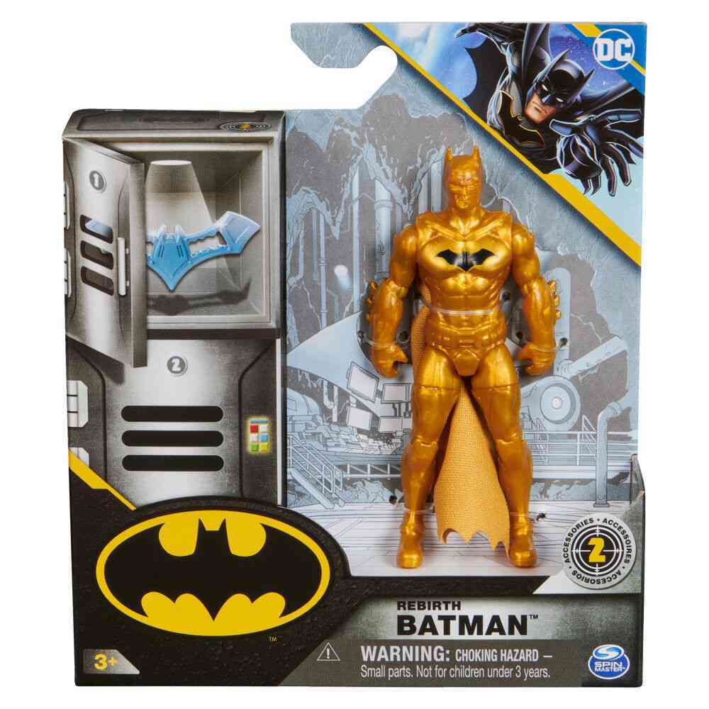 Batman 4" Figure - Metallic Rebirth Batman