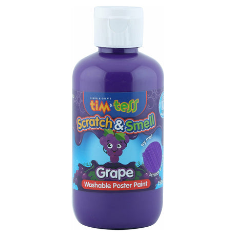 Tim & Tess Scratch & Smell Children's Washable Poster Paint grape 250ml