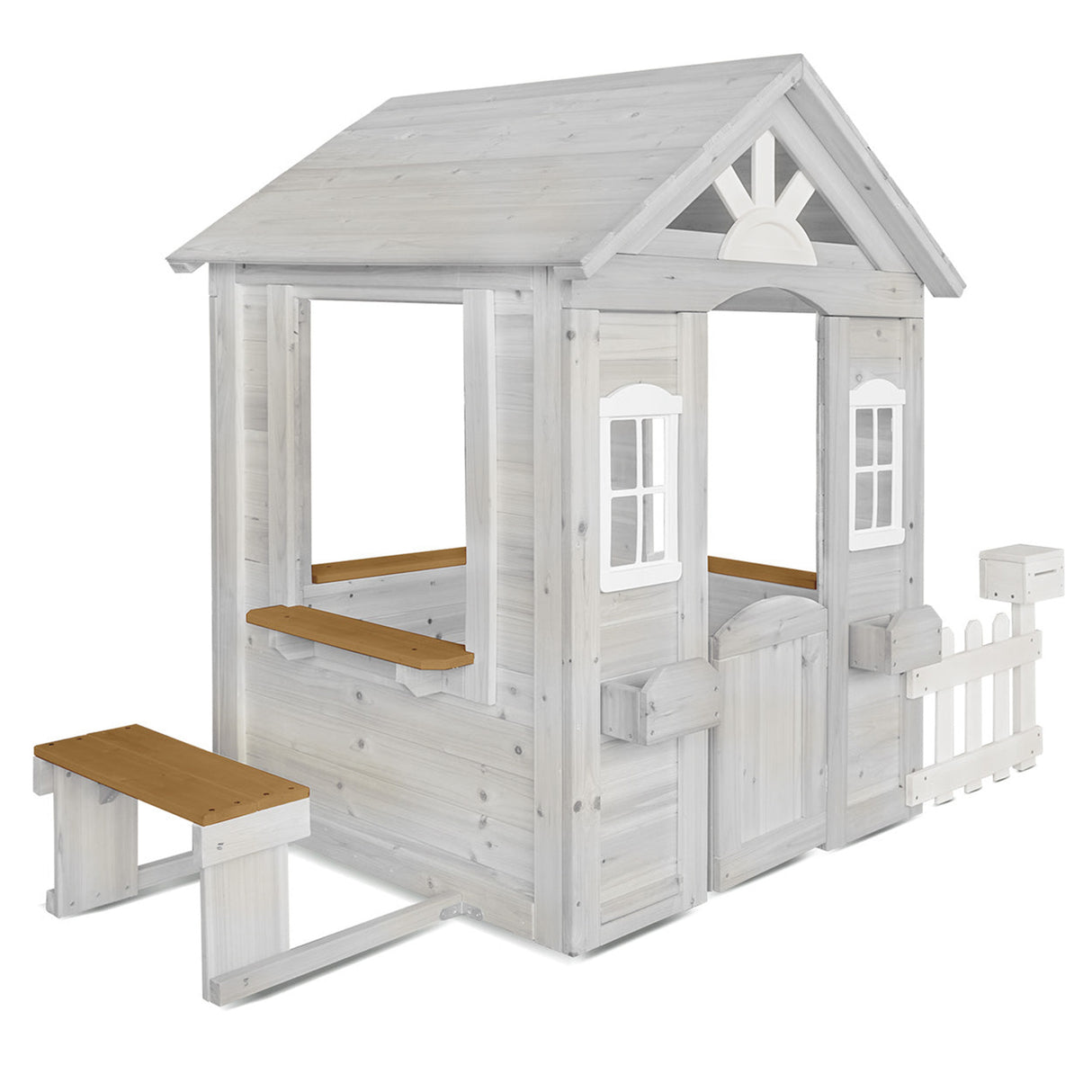 Lifespan Kids Teddy Cubby House in White (V2) with Floor