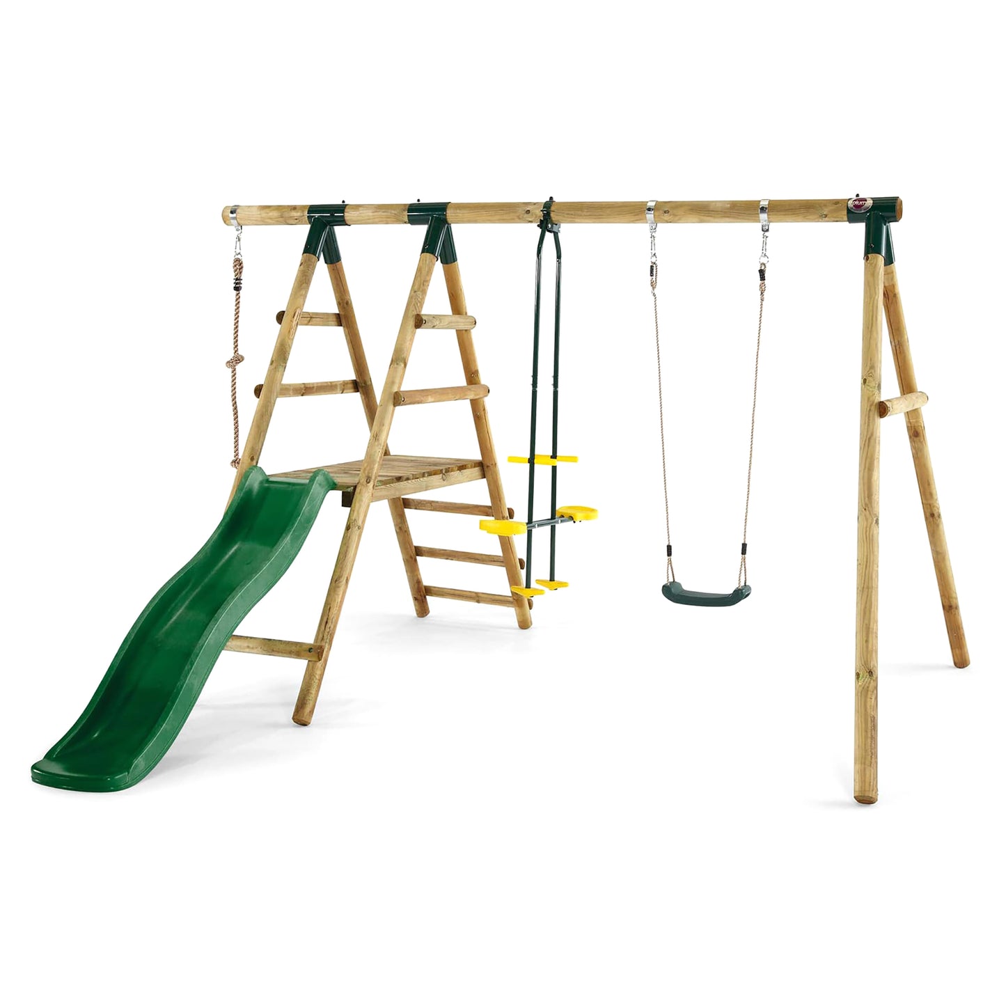 Plum Meerkat Wooden Swing Set