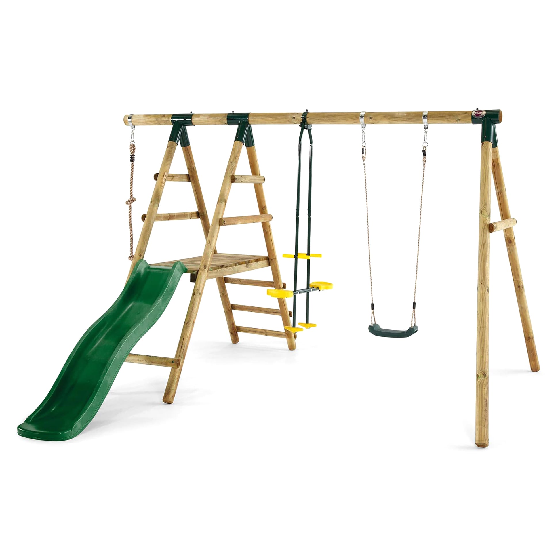Plum Meerkat Wooden Swing Set