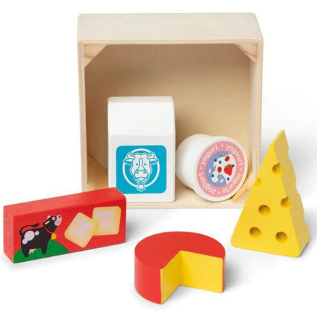 Melissa & Doug Wooden Food Groups Play Set Dairy