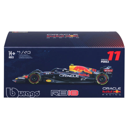 Bburago 1:43 2022 F-1 Red Bull Race RB 18 #11 Perez with Driver