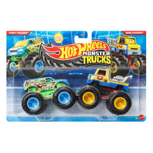 Hot Wheels Monster Trucks Vehicle 2-Pack Funny Feelings VS Mood Crusher