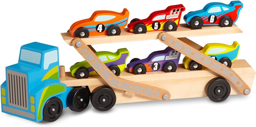 Melissa & Doug Jumbo Race-Car Carrier