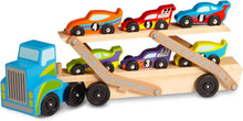 Melissa & Doug Jumbo Race-Car Carrier