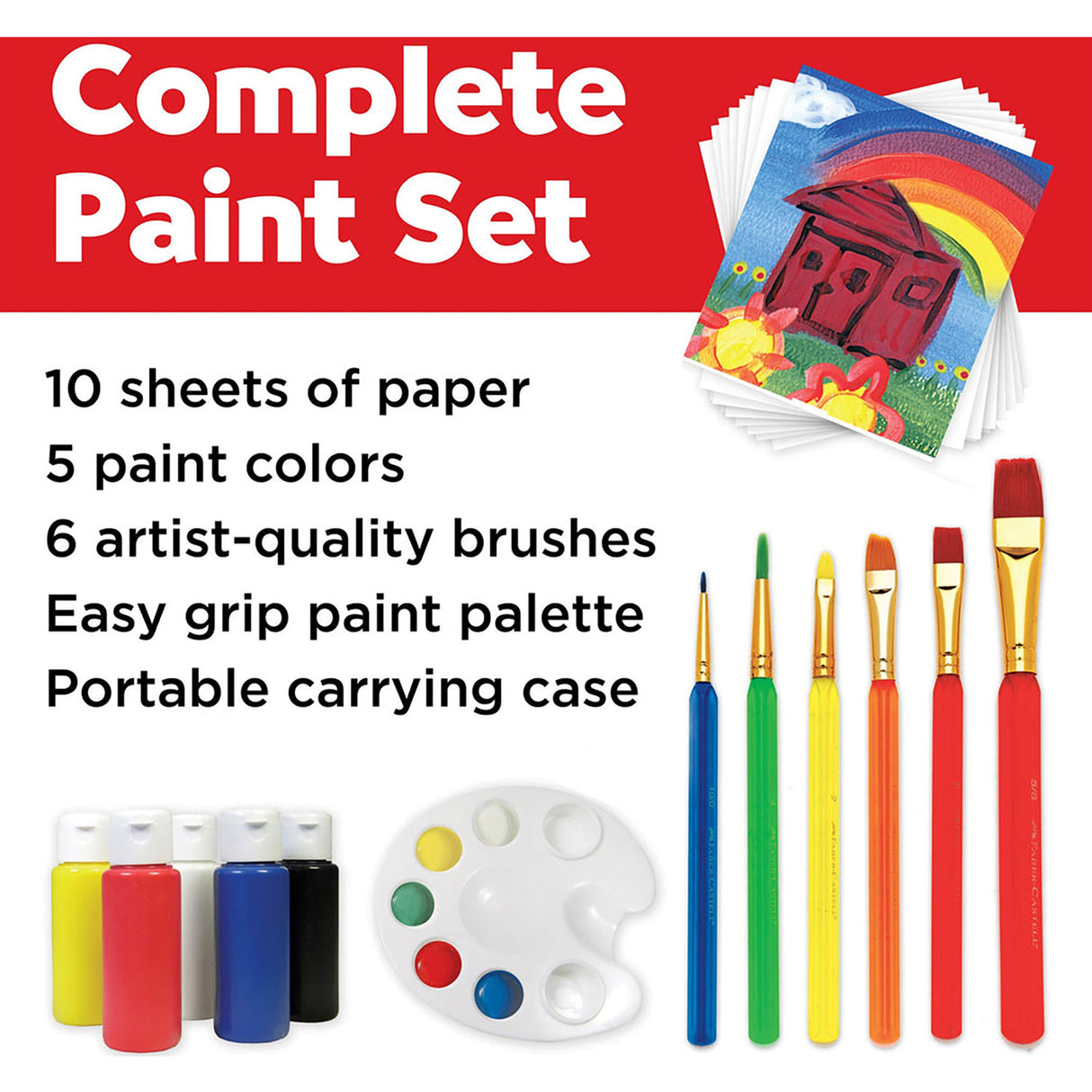 Faber Castell Young Artist Learn to Paint Set, (Pack of 34)