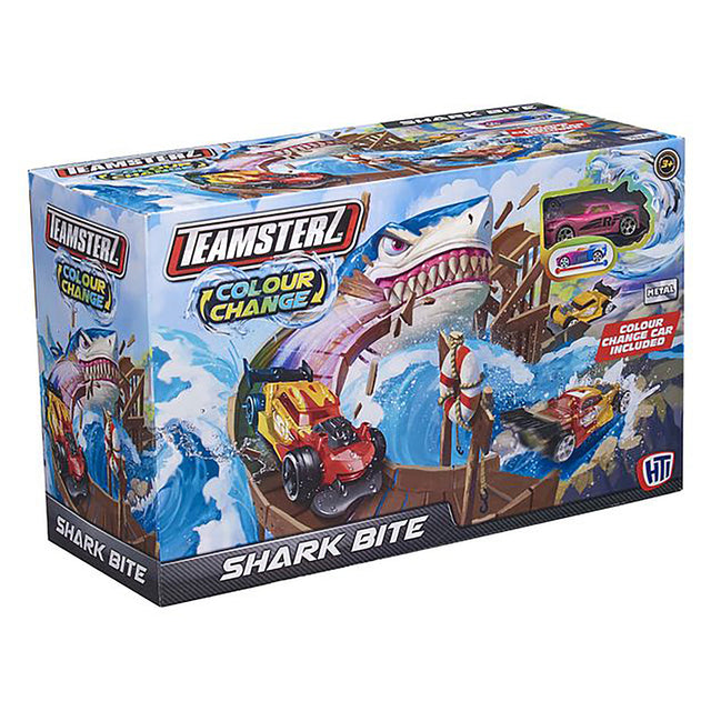Teamsterz Colour Change Shark Bite Playset with 1 Car