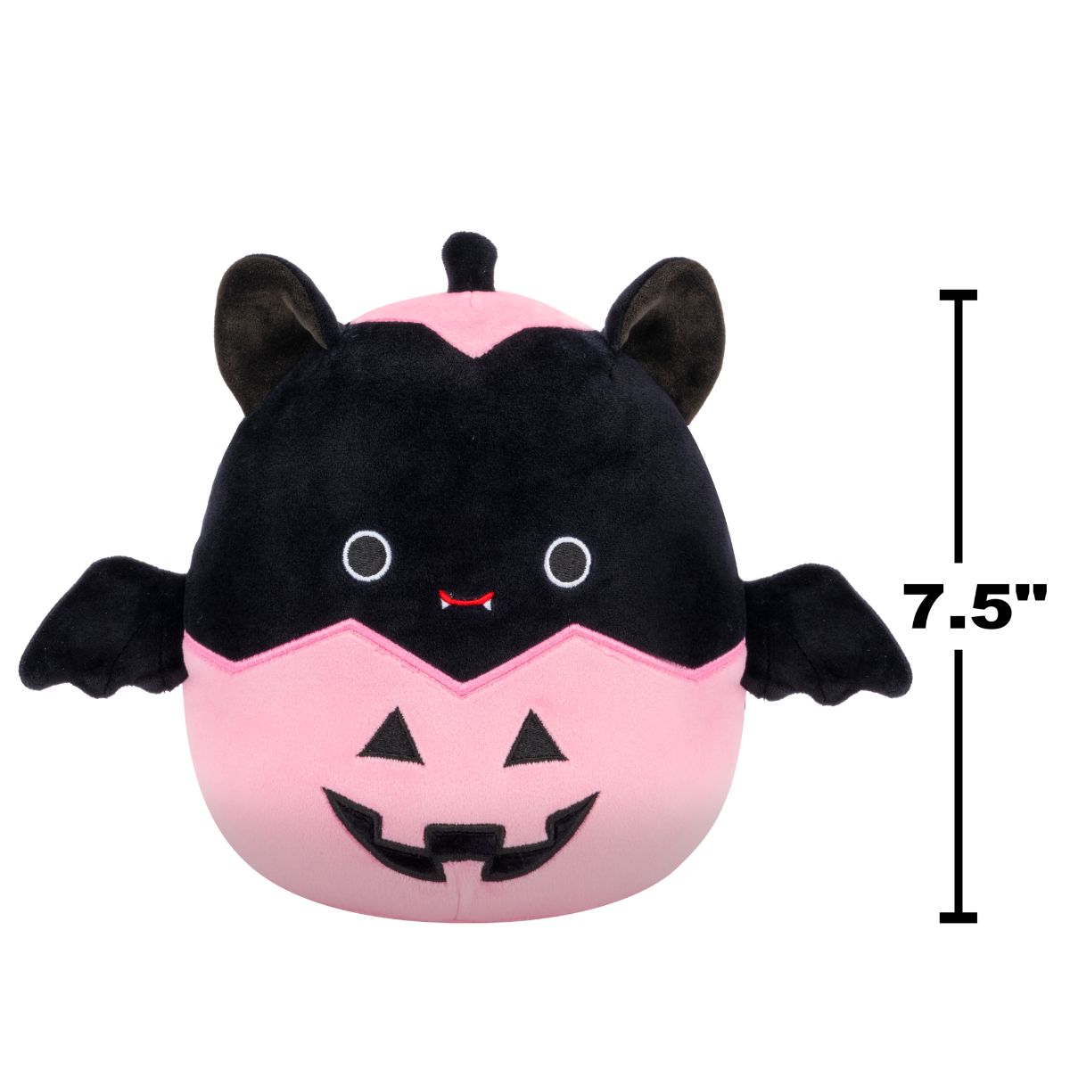 Squishmallows Halloween Emily the Black Bat in Jack-o-Lantern 7.5" Plush