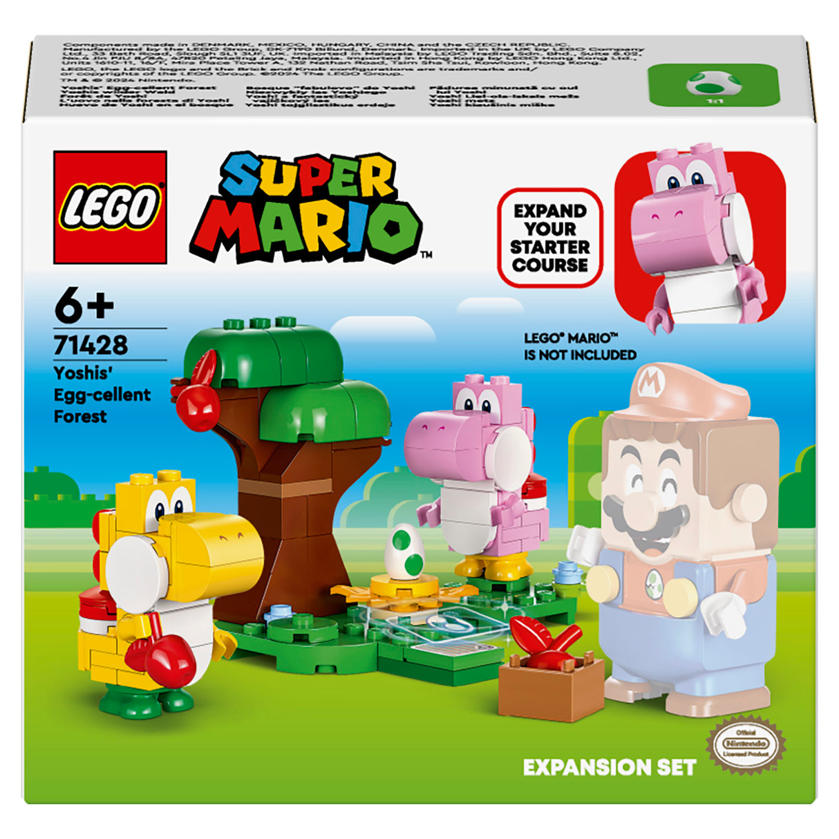 LEGO Super Mario Yoshis Egg-cellent Forest Expansion Set 71428, (107-pieces)