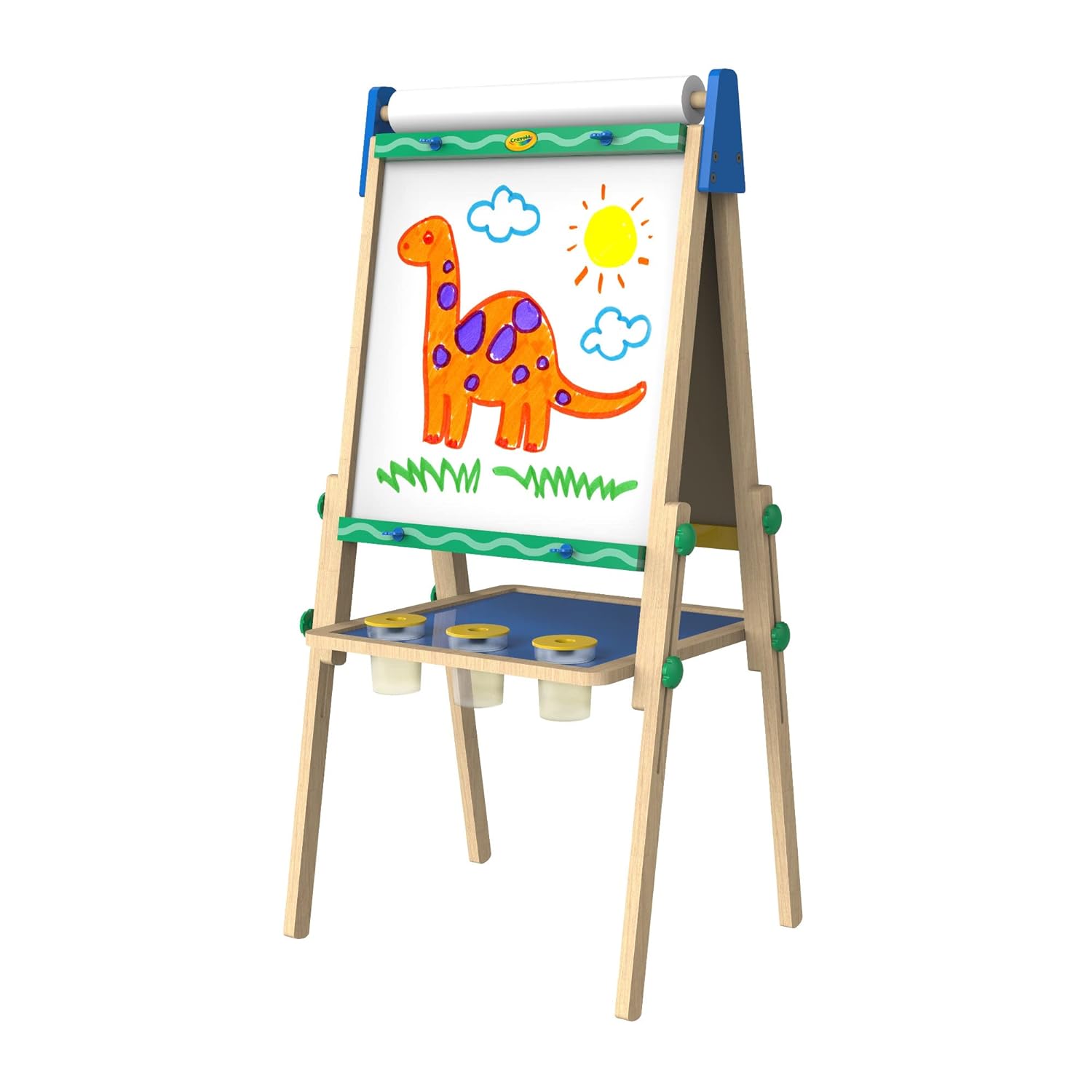 Crayola art easel store chalkboard magnetic whiteboard