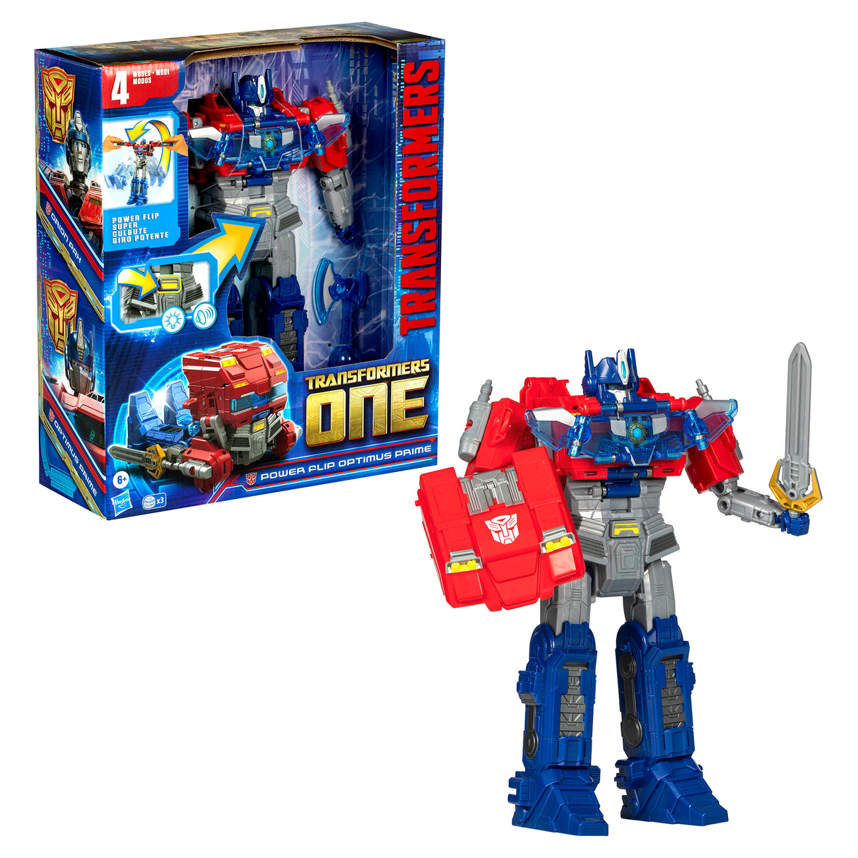 Transformers One Power Flip Optimus Prime Changer Action Figure