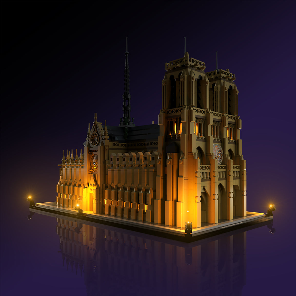 LMB 2.0 Light Kit for LEGO Notre-Dame de Paris #21061