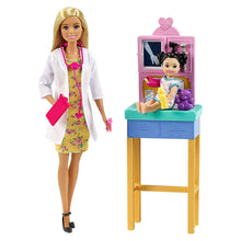 Barbie Career Pediatrician Playset Blonde Doll Ages 3+