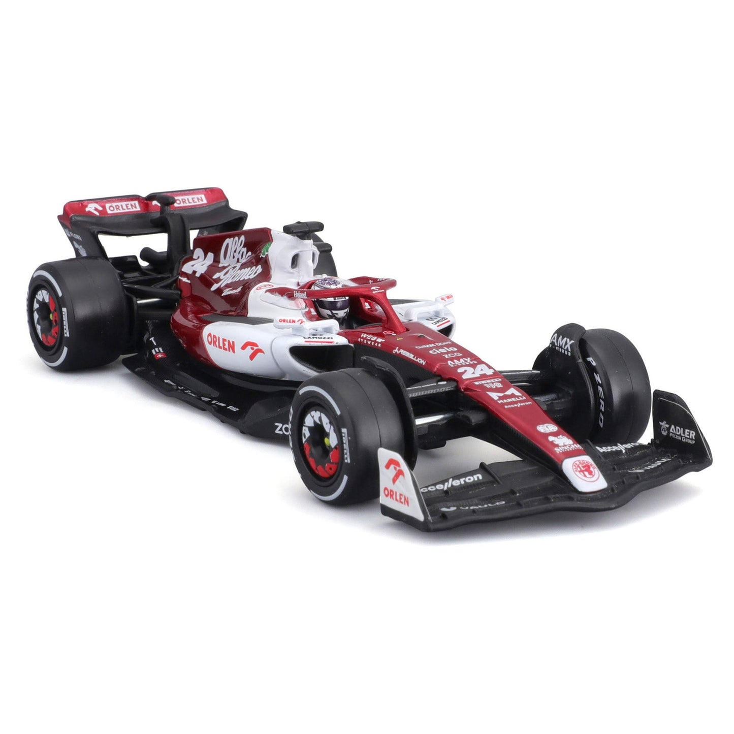 Bburago 1:43 2022 F-1 Alfa Romeo C42 #24 Zhou with Driver