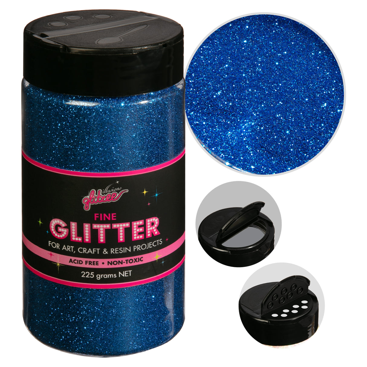 Illusions Fine Ordinary glitter 0.2mm-Marine (240g)