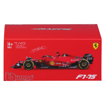 Bburago 1:43 Ferrari Racing 2022 F1 - 75 - Leclerc #16 with Driver