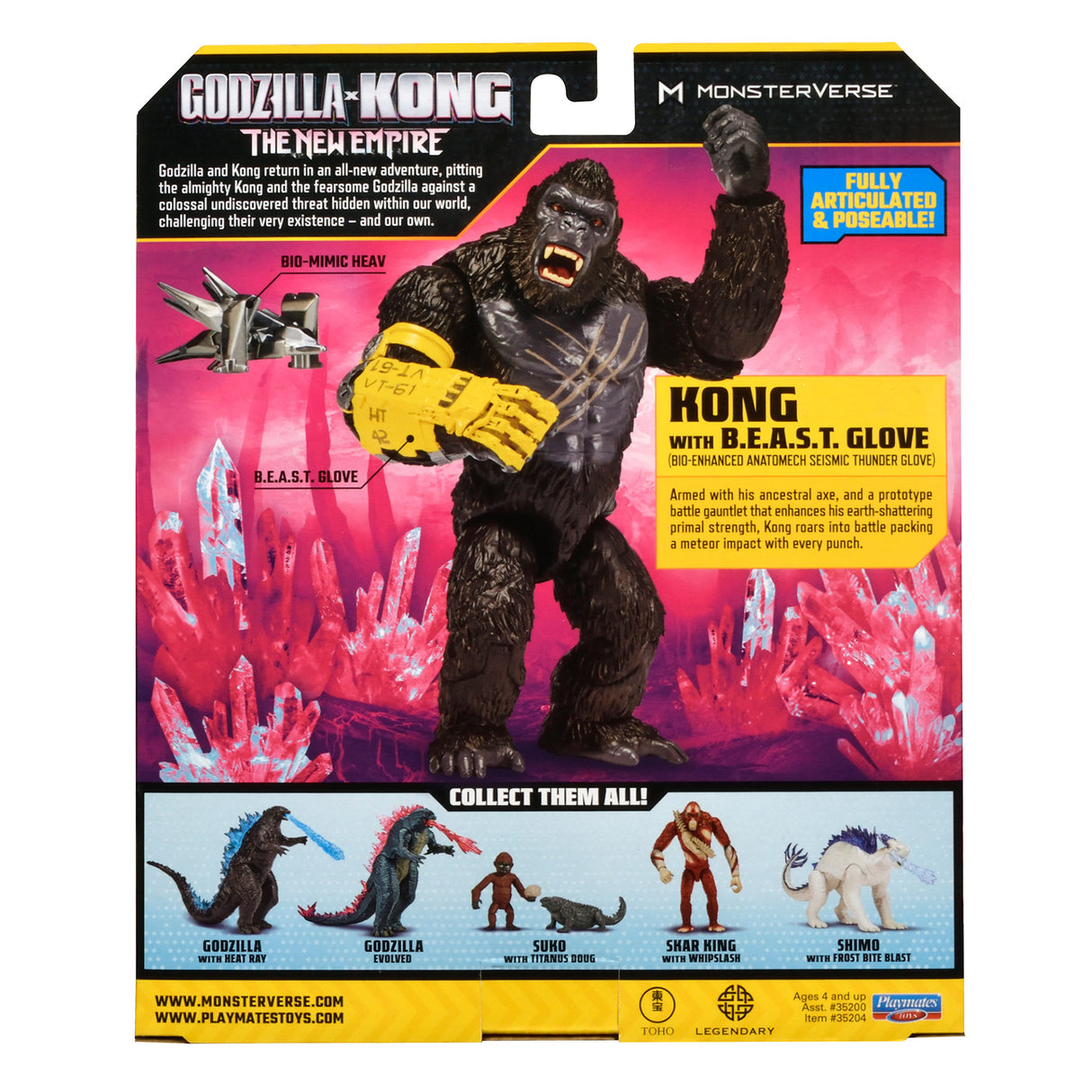 Godzilla x Kong Basic Figures Kong with Beast Glove (6-inch)