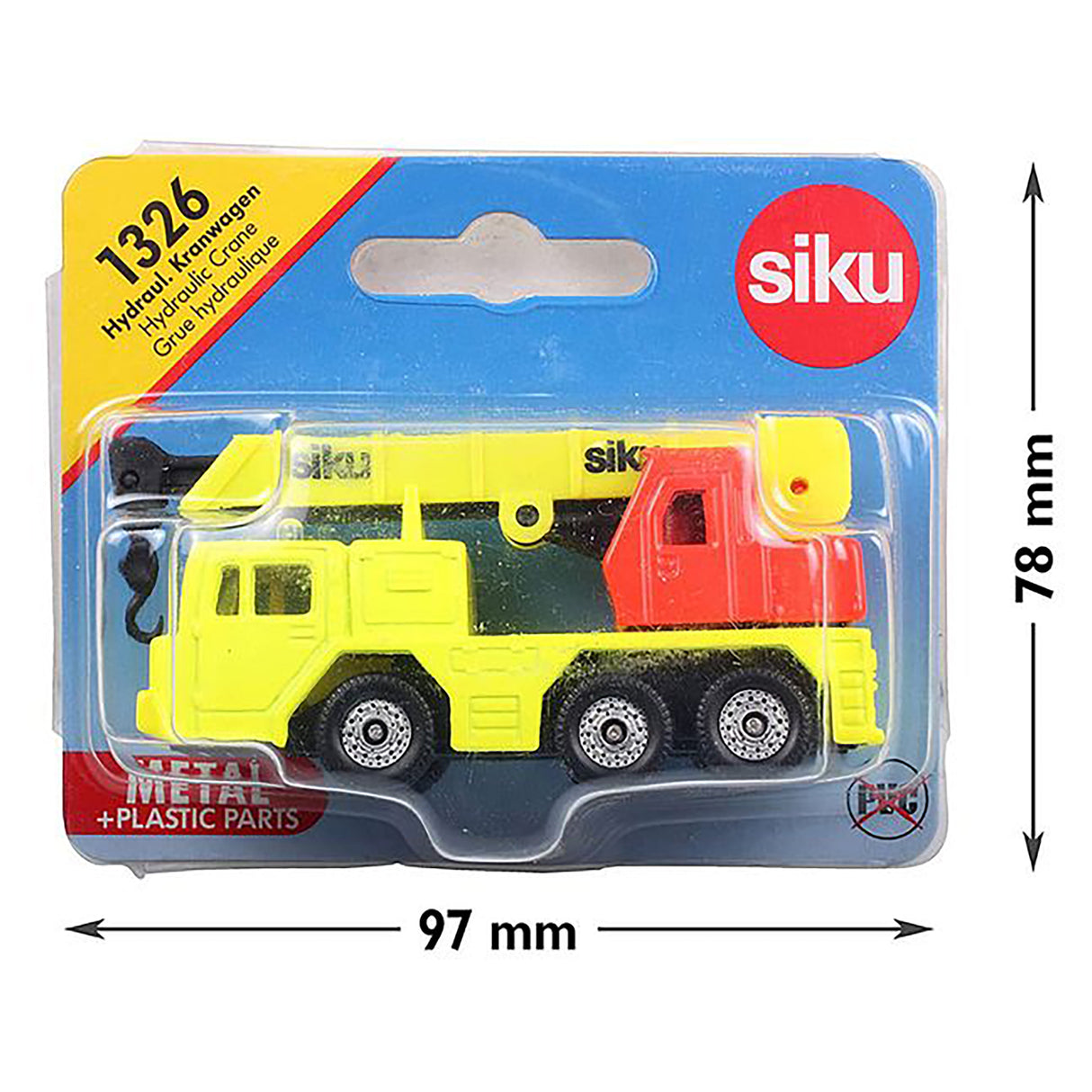 Siku 1326 Die-Cast Vehicle - Hydraulic Crane