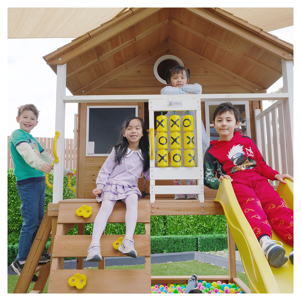 Lifespan Kids Warrigal Cubby House - Yellow Slide