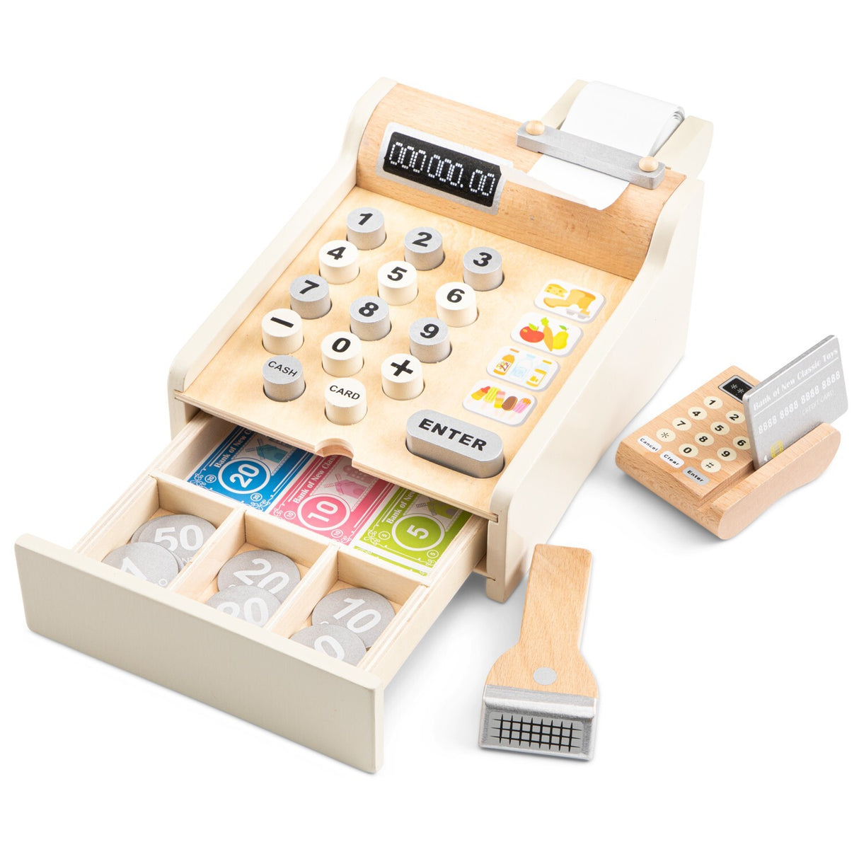 New Classic Toys Wooden Cash Register