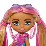 Barbie Extra Mini Minis Doll With Blonde Pigtails with Pink Streaks