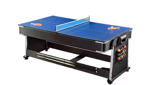 ActiveGo AirShot 4-IN-1 Pool, Air Hockey, Table Tennis Table