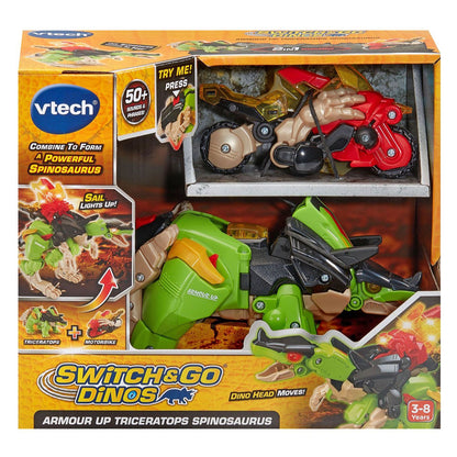 Vtech Switch & Go Dinos Armour Up Triceratops Spinosaurus