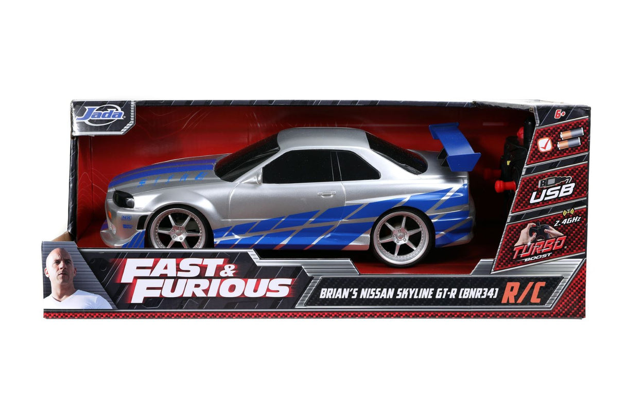 Fast and Furious 1:16 R/C Car 2002 Nissan Skyline GT-R