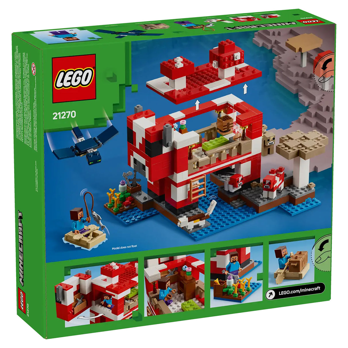 LEGO Minecraft The Mooshroom House 21270