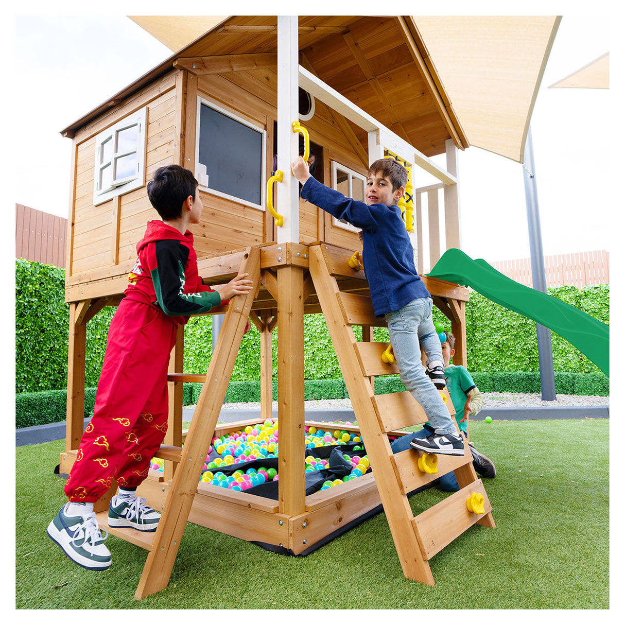 Lifespan Kids Warrigal Cubby House - Green Slide