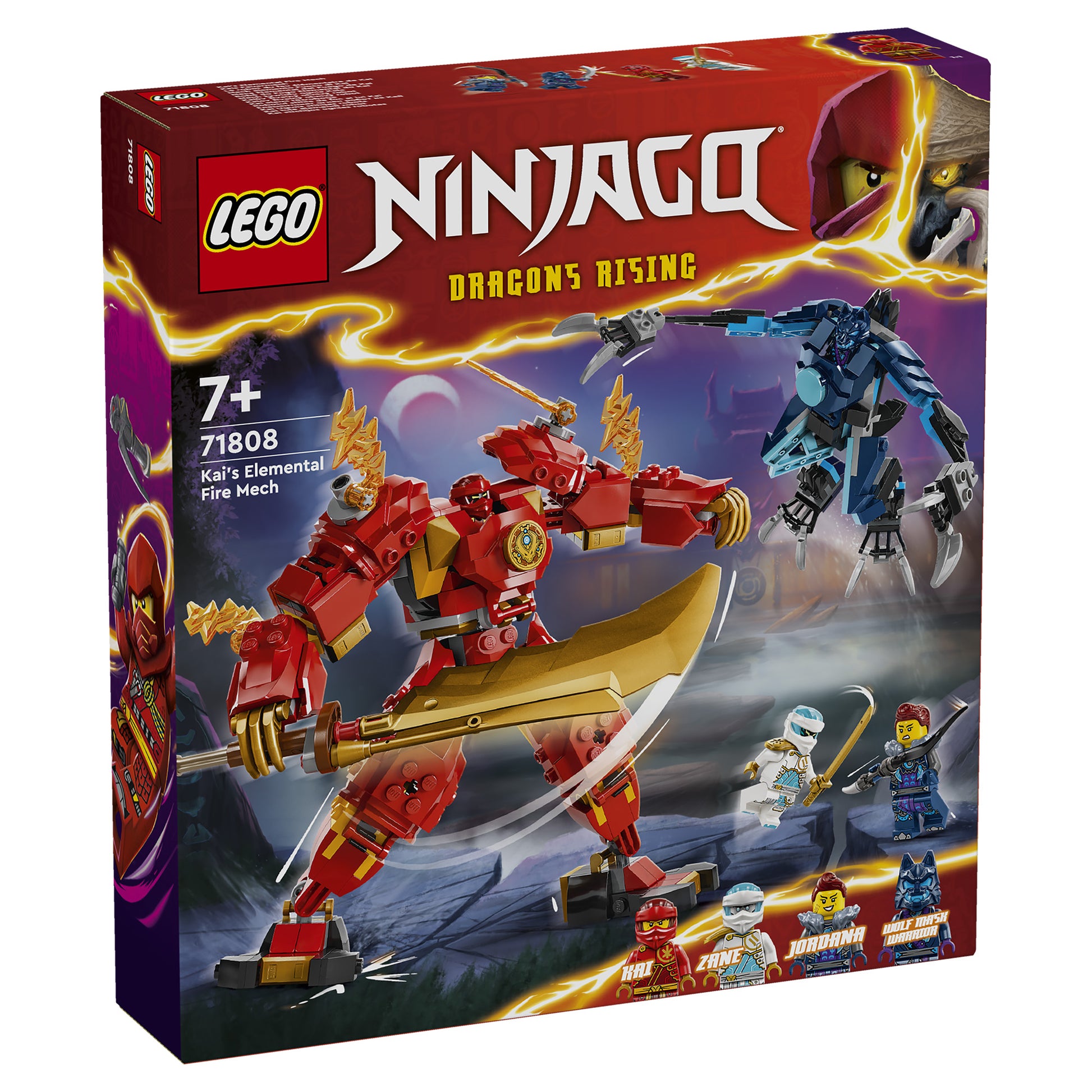LEGO Ninjago Kai's Elemental Fire Mech 71808, (322-pieces)