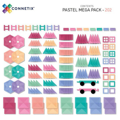 Connetix Pastel Mega Pack 202 pc