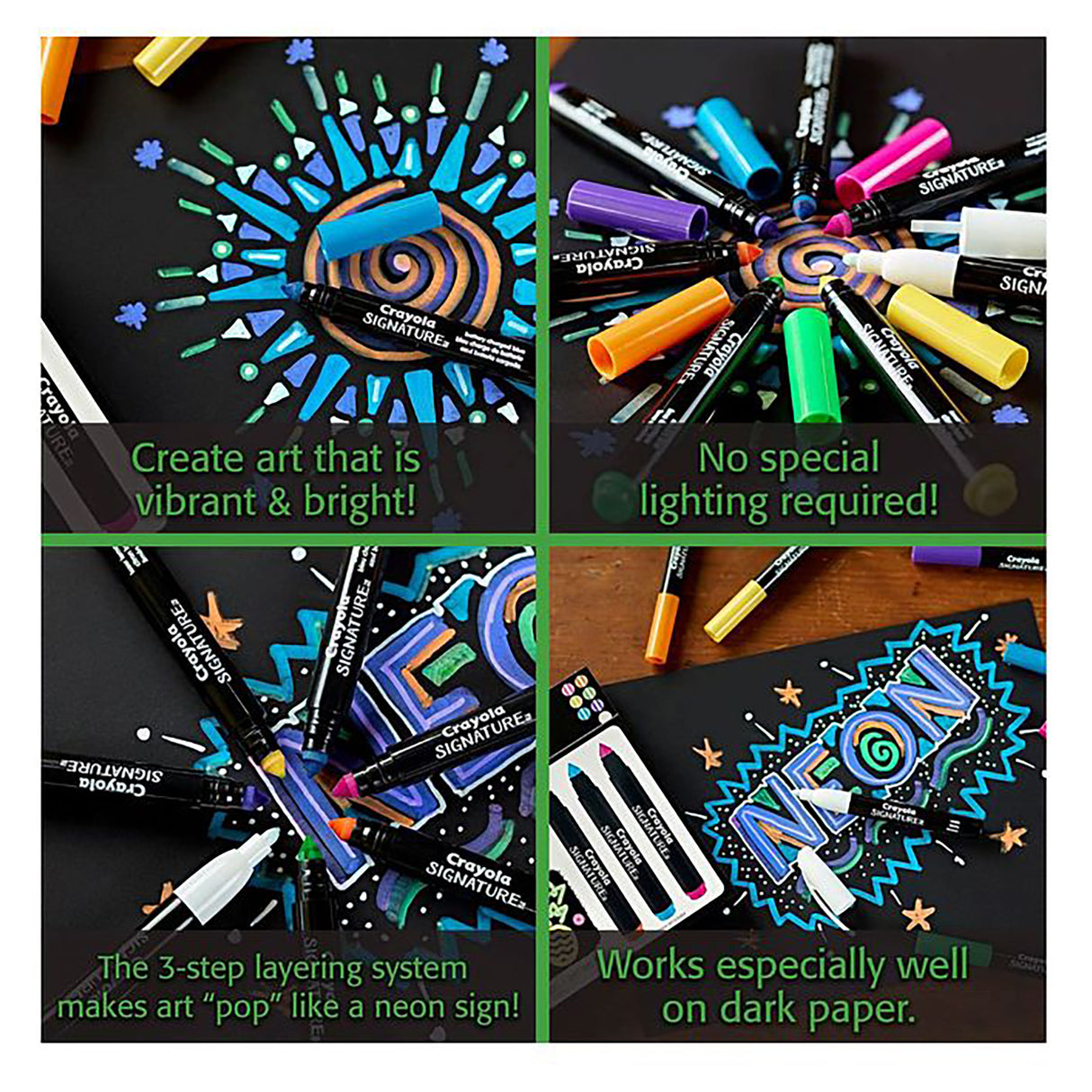 Crayola Signature Neon Light Effects Marker