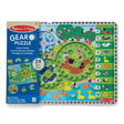 Melissa & Doug Animal Chase Gear Puzzle 24pc