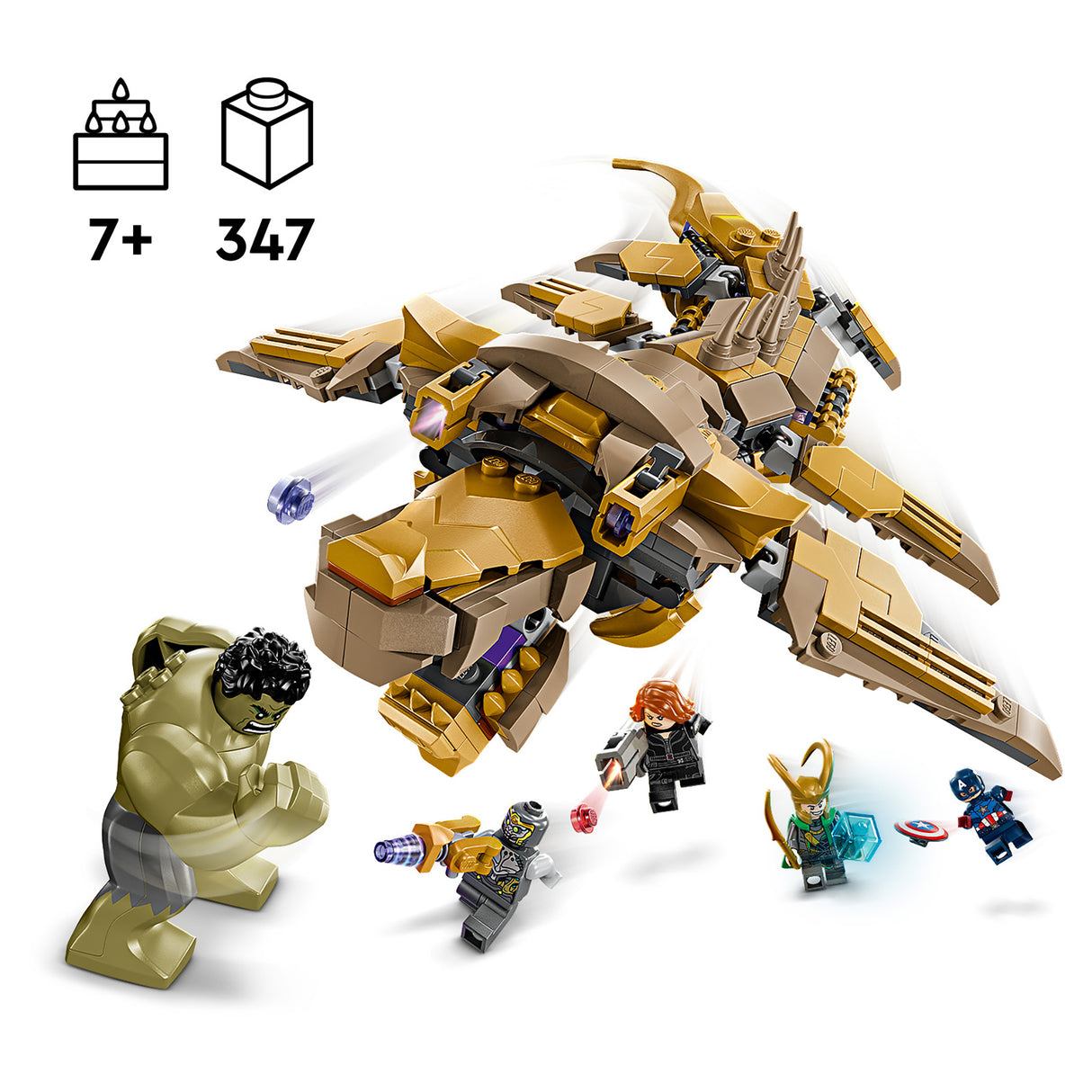 LEGO Marvel The Avengers vs. The Leviathan 76290, (347-pieces)